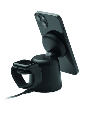 Logo trade reklaamkingi pilt: 3-ühes juhtmevaba laadija 15W SIMPA