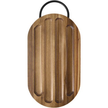 Logotrade ärikingitused pilt: Prestige akaatsiapuidust lõikelaud leivanoaga