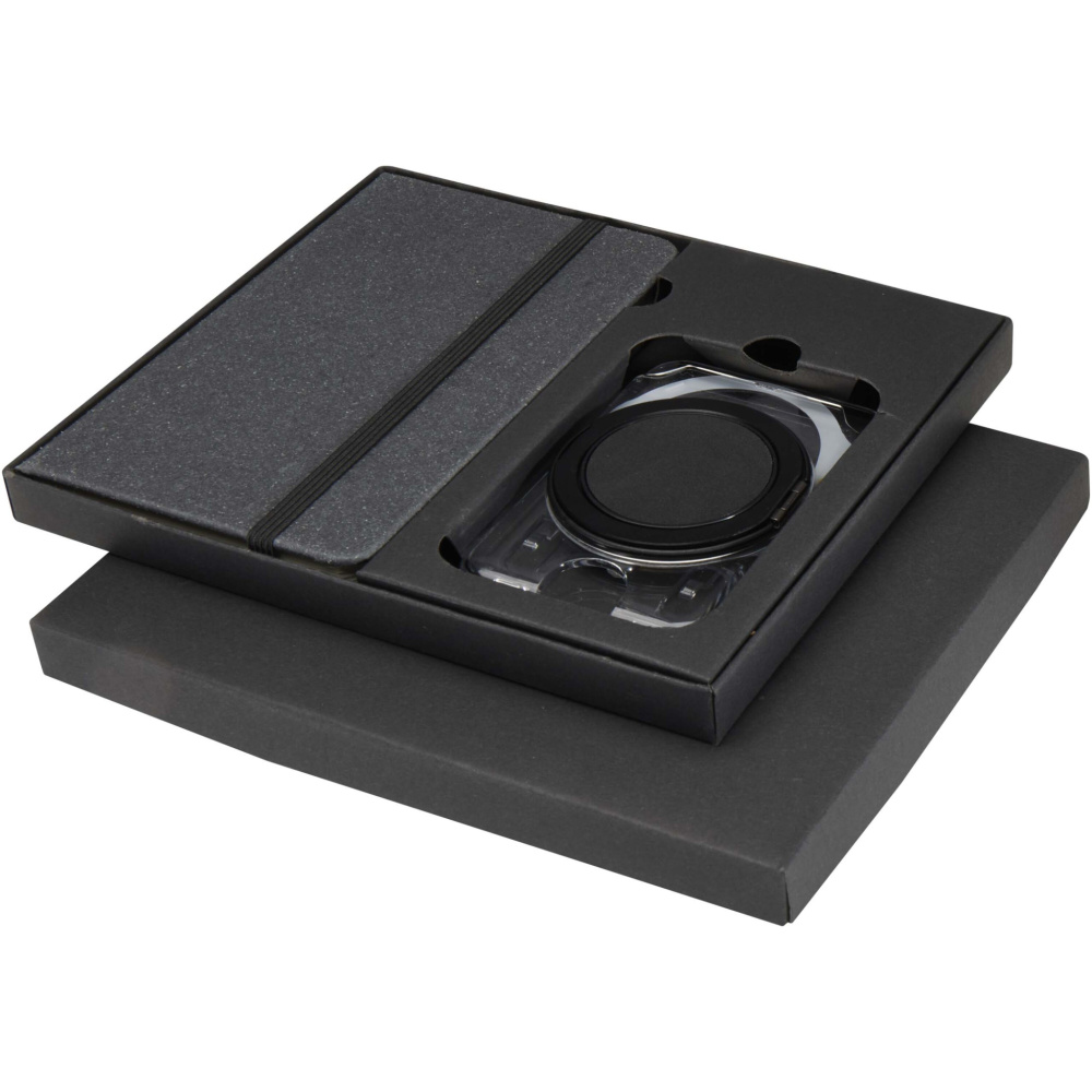 Logo trade reklaamkingitused foto: Kern A6 kõvakaaneline märkmik ja MagSafe rahakotiga kinkekomplekt