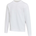 Jasper 280 g/m² unisex OCS orgaanilisest taaskasutatud materjalist ümara kaelusega kampsun, Valge