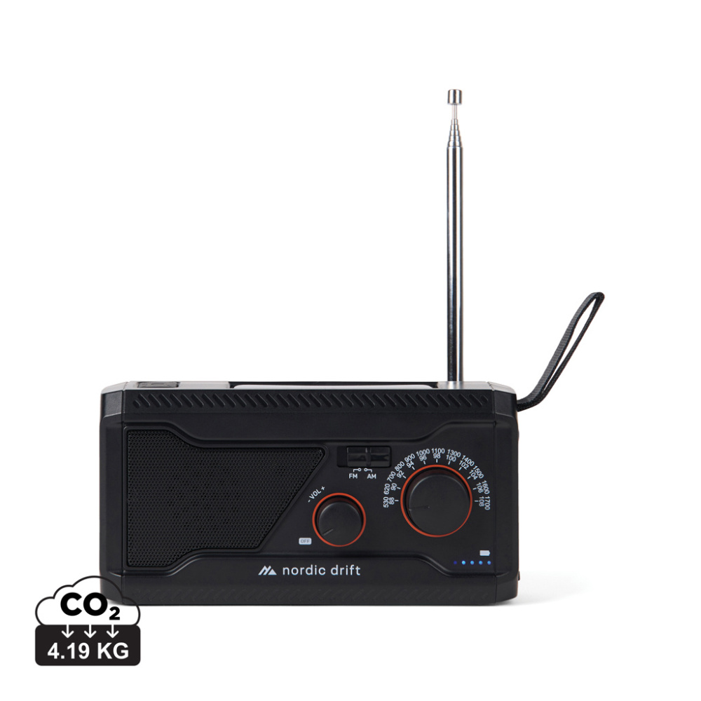 Logotrade reklaamkingi foto: Nordic Drift Titan IPX4 multifunktsionaalne raadio 4000mah