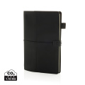 Daily Notes Binder 3-ühes täidetav PU märkmik, must