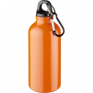 Logo trade mainoslahja ja liikelahja tuotekuva: Oregon 400 ml:n alumiininen vesipullo karabiinikoukulla