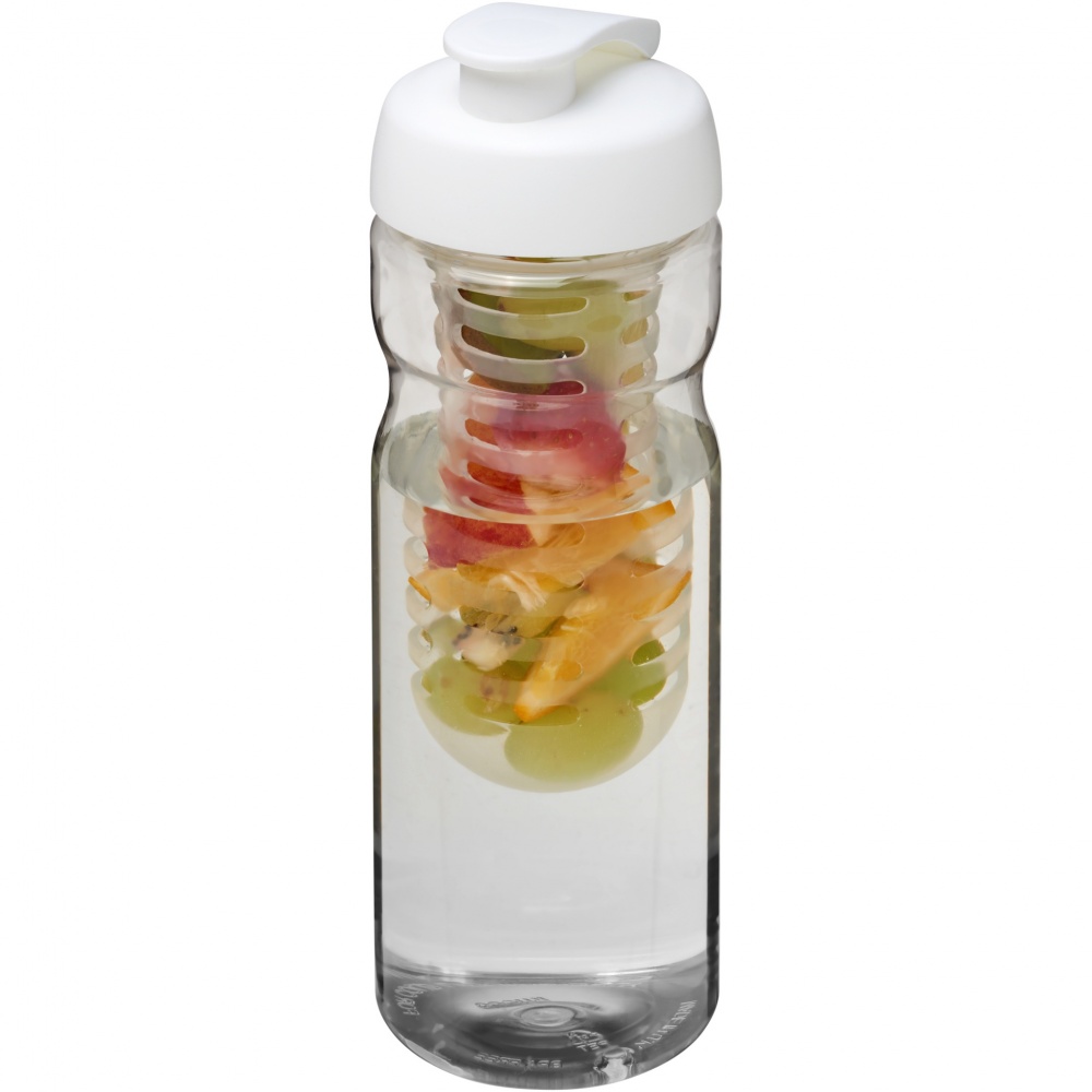 Logo trade liikelahjat mainoslahjat kuva: H2O Active® Base 650 ml läppäkantinen urheilujuomapullo & uuttaja