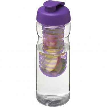 Logotrade liikelahja tuotekuva: H2O Active® Base 650 ml läppäkantinen urheilujuomapullo & uuttaja