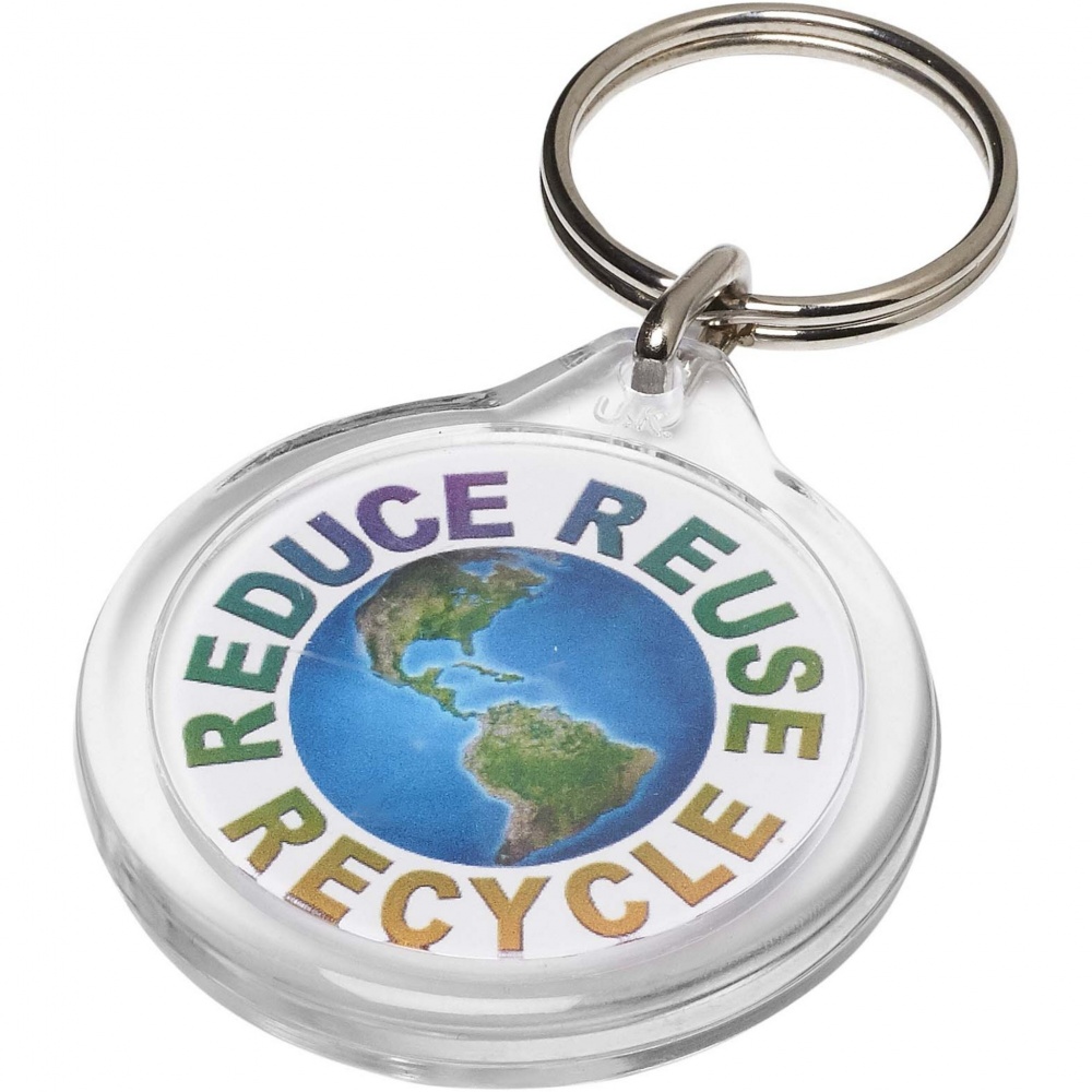 Logo trade liikelahja kuva: Orb I7 -avaimenperä, pyöreä