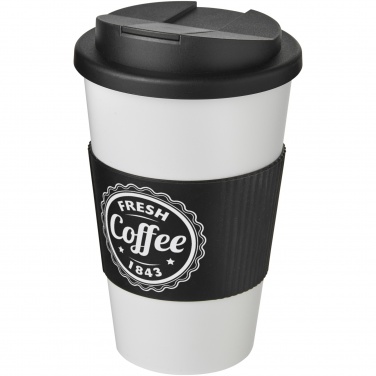 Logo trade mainostuotet tuotekuva: Americano® 350 ml muki, läikyttämätön kansi, grippi