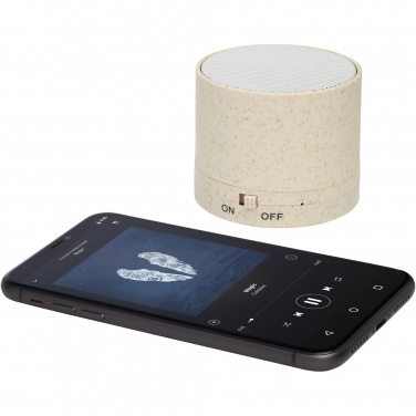 Logo trade mainostuotet tuotekuva: Kikai Bluetooth® -kaiutin, vehnänolkea