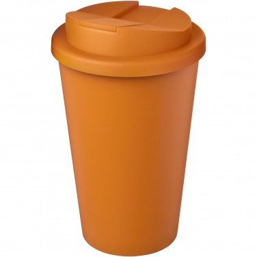 Logotrade mainoslahja tuotekuva: Americano® Eco 350 ml kierrätysmuki läikkymättömällä kannella