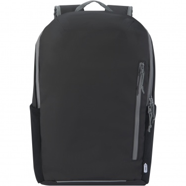 Logo trade liikelahjat tuotekuva: Aqua 15" GRS-kierrätetty vedenkestävä reppu kannettavalle tietokoneelle 21 l