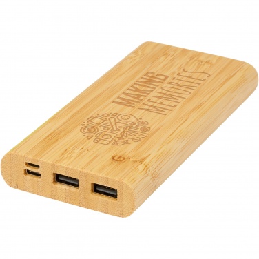 Logotrade liikelahjat mainoslahjat tuotekuva: Tulda-varavirtalähde, 10,000 mAh, bambua