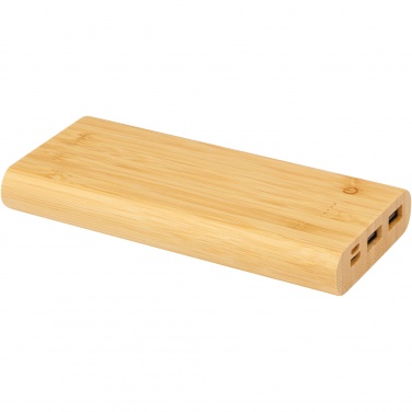Logo trade liikelahjat tuotekuva: Tulda-varavirtalähde, 10,000 mAh, bambua
