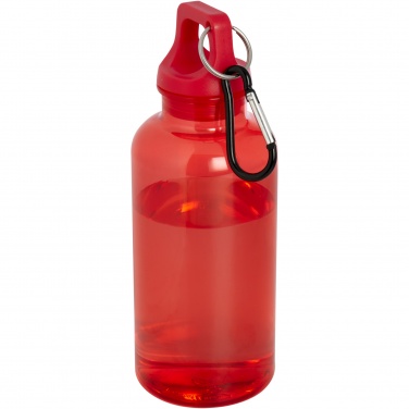 Logo trade liikelahjat mainoslahjat kuva: Oregon 400 ml:n RCS-sertifioidusta kierrätetystä muovista valmistettu vesipullo karabiinihaalla