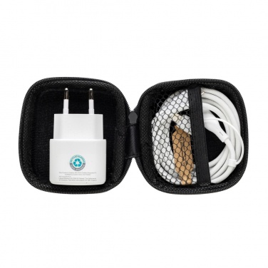 Logo trade mainoslahja ja liikelahja tuotekuva: Boost RCS kierrätetty PET 20W USB-C 2 kpl lataussetti