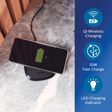 Logo trade liikelahjat tuotekuva: Philips 10W langaton laturi Qi