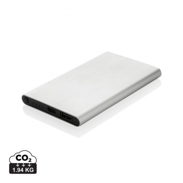 Logotrade liikelahja tuotekuva: 4000mAh virtapankki USB-C:llä RCS muovista/alumiinista