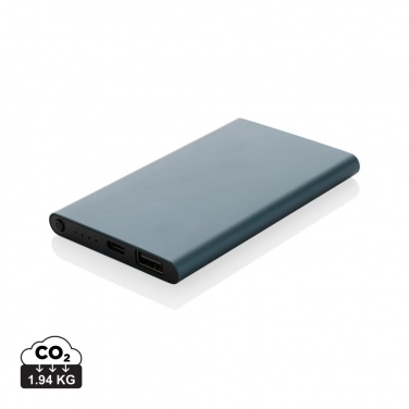 Logo trade liikelahja kuva: 4000mAh virtapankki USB-C:llä RCS muovista/alumiinista