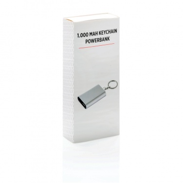 Logotrade mainostuote tuotekuva: 1.000mAh varavirtalähde avaimenperä