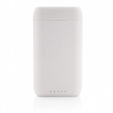 Logo trade mainostuote kuva: Liberty TWS nappikuulokkeet 5.000 mAh varavirtalähteellä
