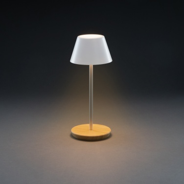 Logotrade liikelahjat kuva: Pure Glow USB-ladattava pöytälamppu RCS muovista