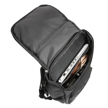 Logotrade liikelahjat mainoslahjat tuotekuva: Swiss Peak AWARE™ RPET Voyager 15.6" reppu kannettavalle