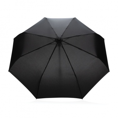 Logotrade liikelahja tuotekuva: 21" Impact AWARE™ RPET 190T auto open/close bambusateenvarjo