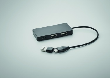Logotrade mainostuotet kuva: 3 portin USB-keskitin