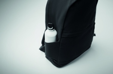 Logo trade mainoslahja kuva: 15 tuuman kannettava reppu kierrätetystä esikulutetusta puuvillasta ja kierrätetystä polyesteristä mukautettavalla painatuksella