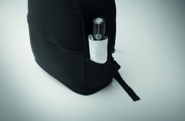 Logo trade liikelahja kuva: 15 tuuman kannettava reppu kierrätetystä esikulutetusta puuvillasta ja kierrätetystä polyesteristä mukautettavalla painatuksella