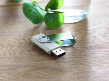 Logotrade mainostuote tuotekuva: Vehnäolki PP 50/50 USB 16GB