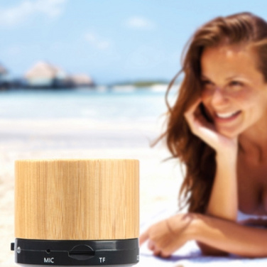 Logo trade mainoslahja ja liikelahja tuotekuva: Bambu Bluetooth-kaiutin FLEEDWOOD