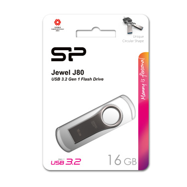 Logotrade liikelahja mainoslahja kuva: Pendrive 3.0 Silicon Power JEWEL J80 TITANIUM 16GB