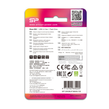 Logo trade liikelahjat mainoslahjat kuva: Pendrive Silicon Power Blaze B06 3.0