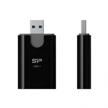 Logotrade liikelahja tuotekuva: MicroSD ja SD-kortinlukija Silicon Power Combo 3.1