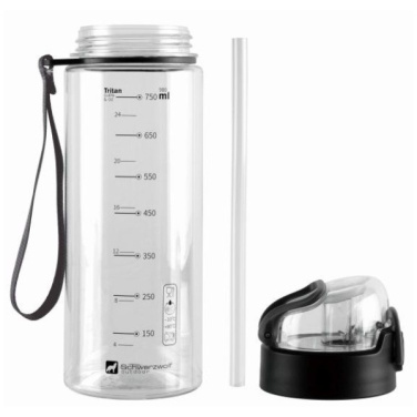 Logotrade mainostuote tuotekuva: Juomapullo SEYHAN 900 ml Schwarzwolf