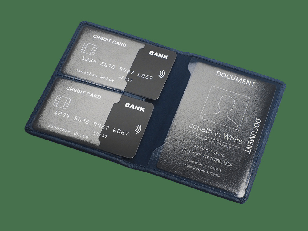 Logo trade mainostuotet tuotekuva: RFID asiakirjalompakko 611327