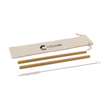 Logo trade mainostuote kuva: ECO Bamboe Straw Set bambupillit