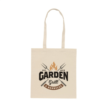Logo trade mainoslahja ja liikelahja tuotekuva: ShoppyBag (180 g/m²) pitkäkahvainen puuvillakassi