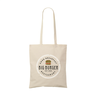 Logotrade mainoslahjat ja liikelahjat tuotekuva: ShoppyBag (180 g/m²) pitkäkahvainen puuvillakassi