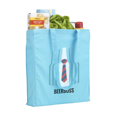 Logotrade liikelahja mainoslahja kuva: Värillinen Square Bag (160 g/m²) puuvillakassi