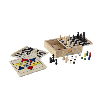 Logotrade liikelahjat kuva: WoodGame 5-in-1 -pelisetti
