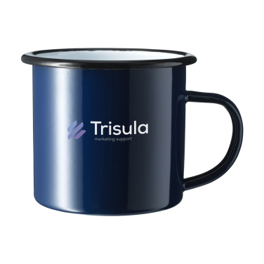 Logo trade liikelahjat mainoslahjat kuva: Retro emalimuki 350 ml