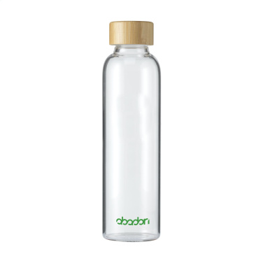 Logotrade liikelahja tuotekuva: Senga Glass Bamboo 500 ml juomapullo