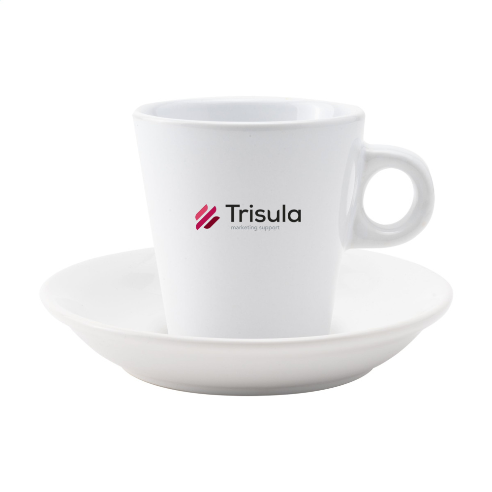 Logotrade mainostuote tuotekuva: Burano 200 ml muki ja lautanen