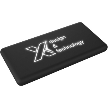 Logo trade liikelahja mainoslahja tuotekuva: SCX.design P30 8000 mAh solar varavirtalähde, valaistuva