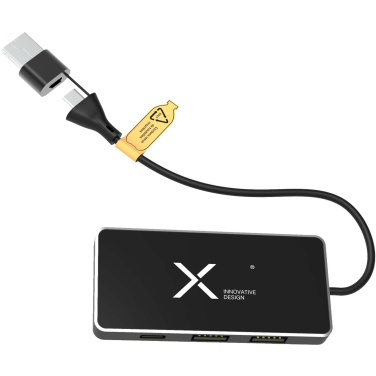 Logotrade mainoslahjat kuva: SCX.design H20 8-in-1-USB-hubi kahdella tulolla ja 6 portilla