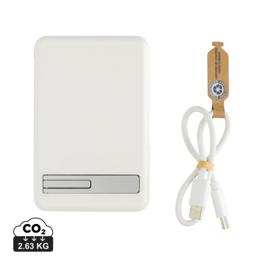 Logo trade liikelahja kuva: Zen RCS 5000 mah 5W magneettinen bambu virtalähde