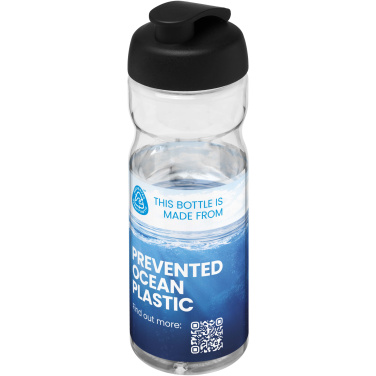 Logo trade liikelahja mainoslahja tuotekuva: H2O Active® Eco Base 650 ml -urheilujuomapullo läppäkannella