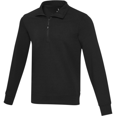 Logo trade mainoslahjat ja liikelahjat kuva: Tin unisex Aware™-kierrätetty neljännesvetoketjullinen svetari