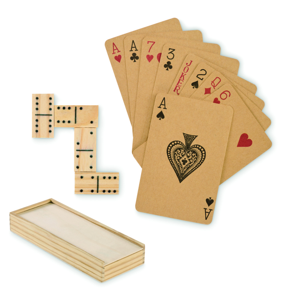 Logotrade liikelahja tuotekuva: Domino- ja korttisetti